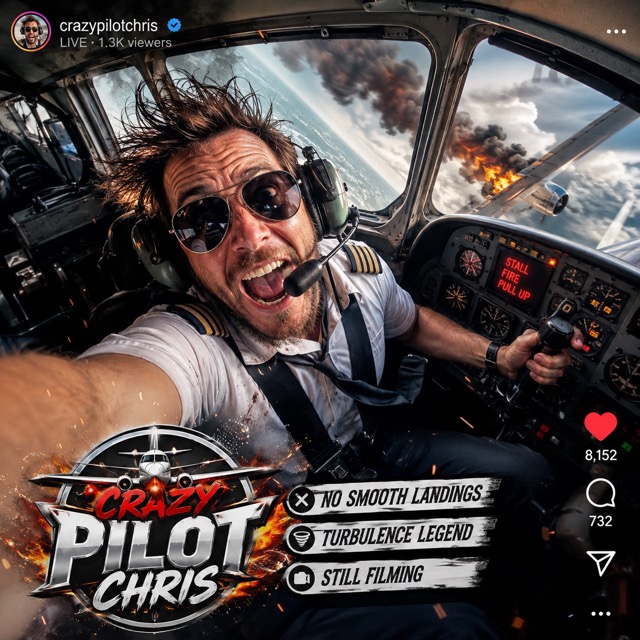 Crazy pilot Chris